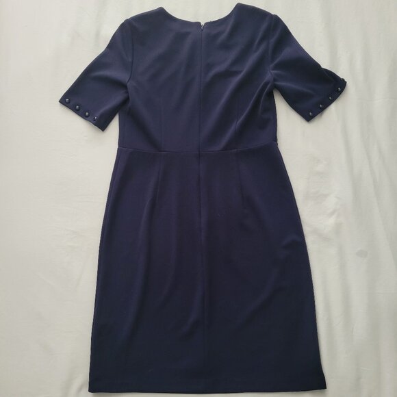 NWOT Navy Blue DKNY Structured Dress - Picture 7 of 8
